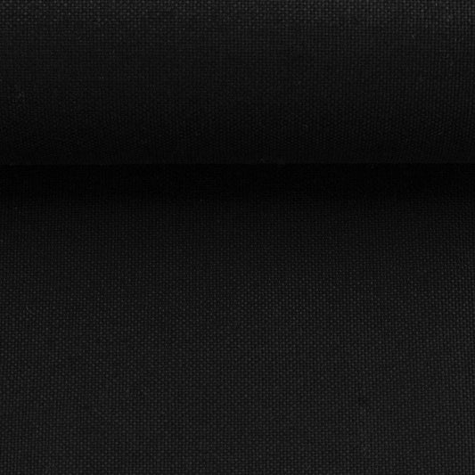 Canvas-Stoff, schwarz 230 g/m²