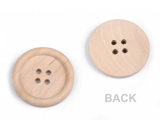 Boutons en bois 30 mm