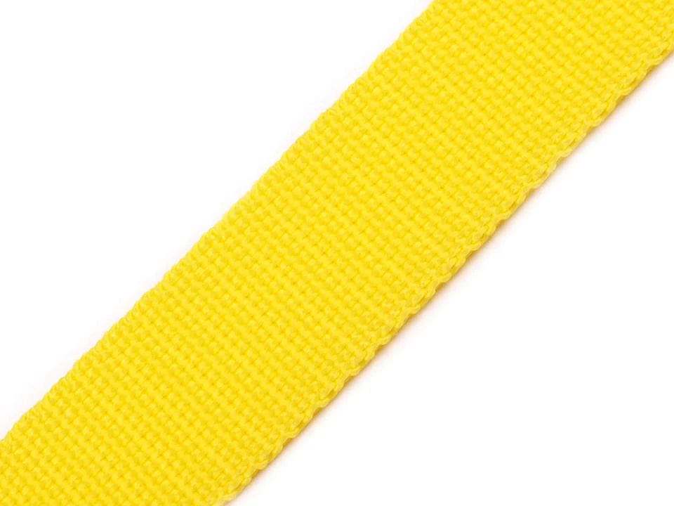 ruban pour sacs, sangles 30 mm - jaune