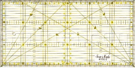 Lineal mit Markierungen 150x300 mm