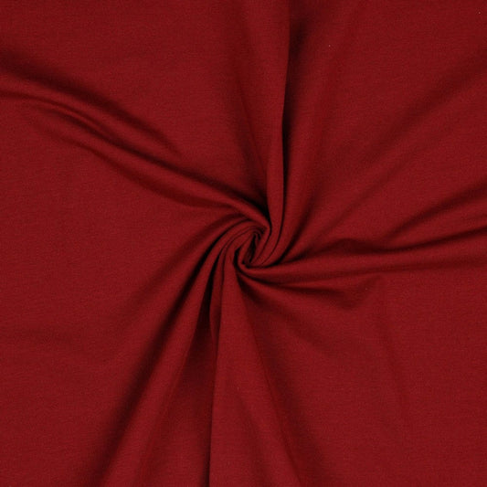Jersey fin en coton, rouge foncé 215 g/m²