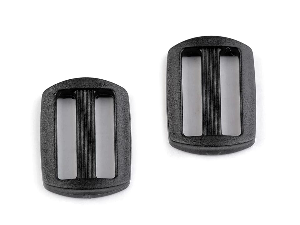 Régleur en plastique 20 mm noir (lot de 10 pièces)