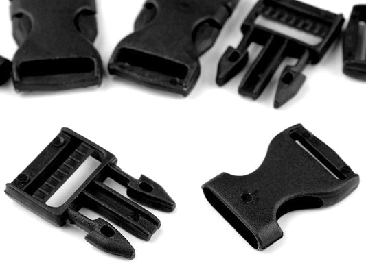 Kunststoff-Schnallenverbinder 20 mm, weiß (5 Stück)