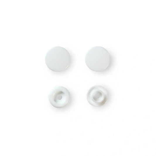 PRYM Druckknöpfe Ø12,4 mm, 30 Stück, weiß