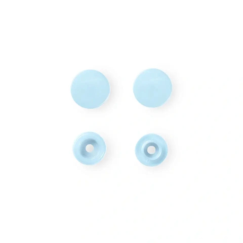 PRYM Boutons-pression Ø12,4 mm, 30 pièces, bleu clair