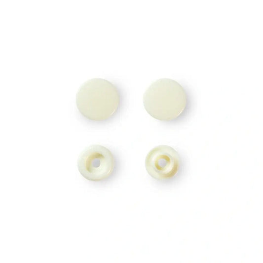 PRYM Druckknöpfe Ø12,4 mm, 30 Stk., Cremefarbton