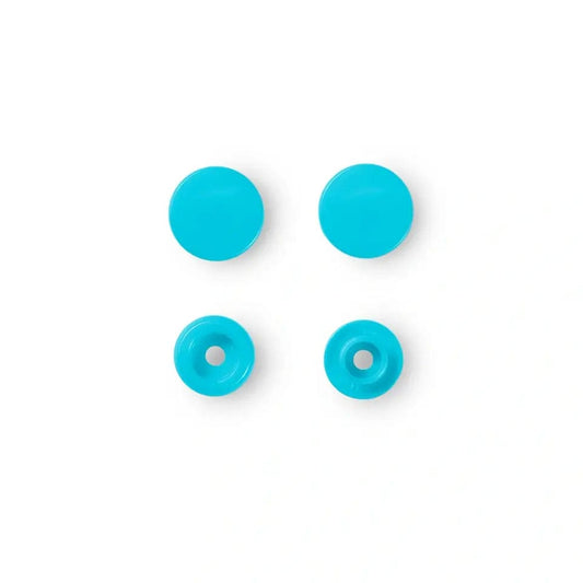PRYM Druckknöpfe Ø12,4 mm, 30 Stk., türkisblau