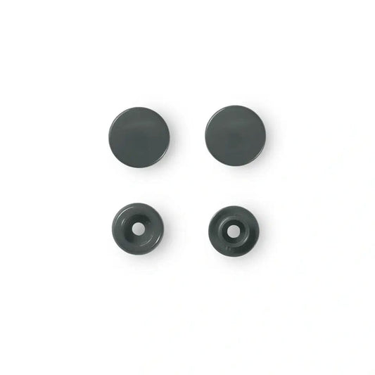 Boutons-pression PRYM Ø12.4 mm 30 pièces gris foncé