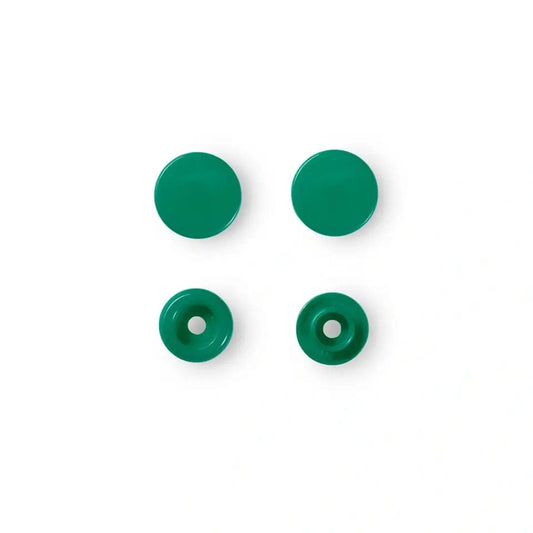 PRYM Druckknöpfe Ø12,4 mm, 30 Stück, grasgrün