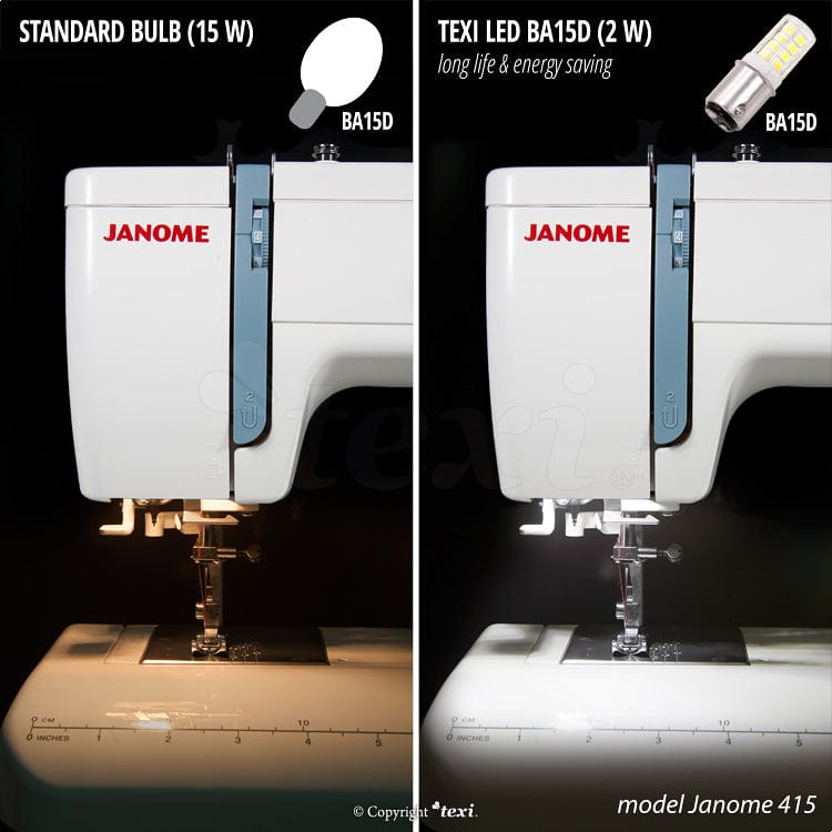 Nähmaschinenlampe-BA15D 2W 230V weißes Licht