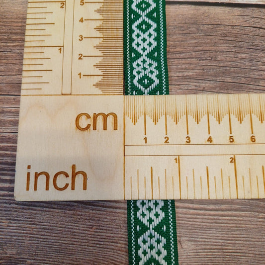 Trachtband, Gürtel 22mm-grün-LV