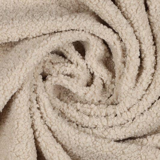 Tissu Teddy beige 270 g/m²