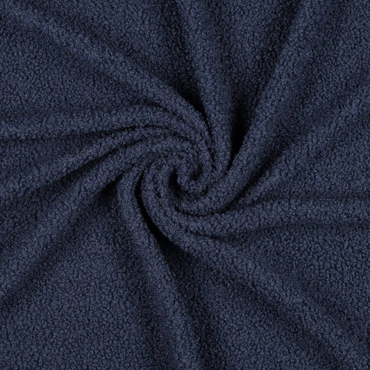 Teddystoff in Jeansblau 270 g/m²
