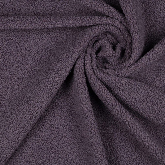 Teddy-Stoff in Flieder 270 g/m²