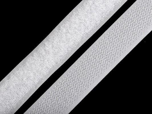 Ruban Velcro 2 cm blanc
