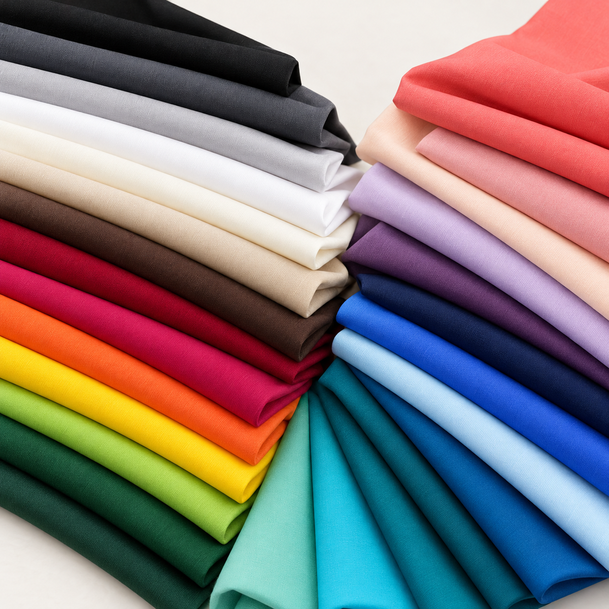 Premium 100% cotton plain fabrics - Charlotte fabrics