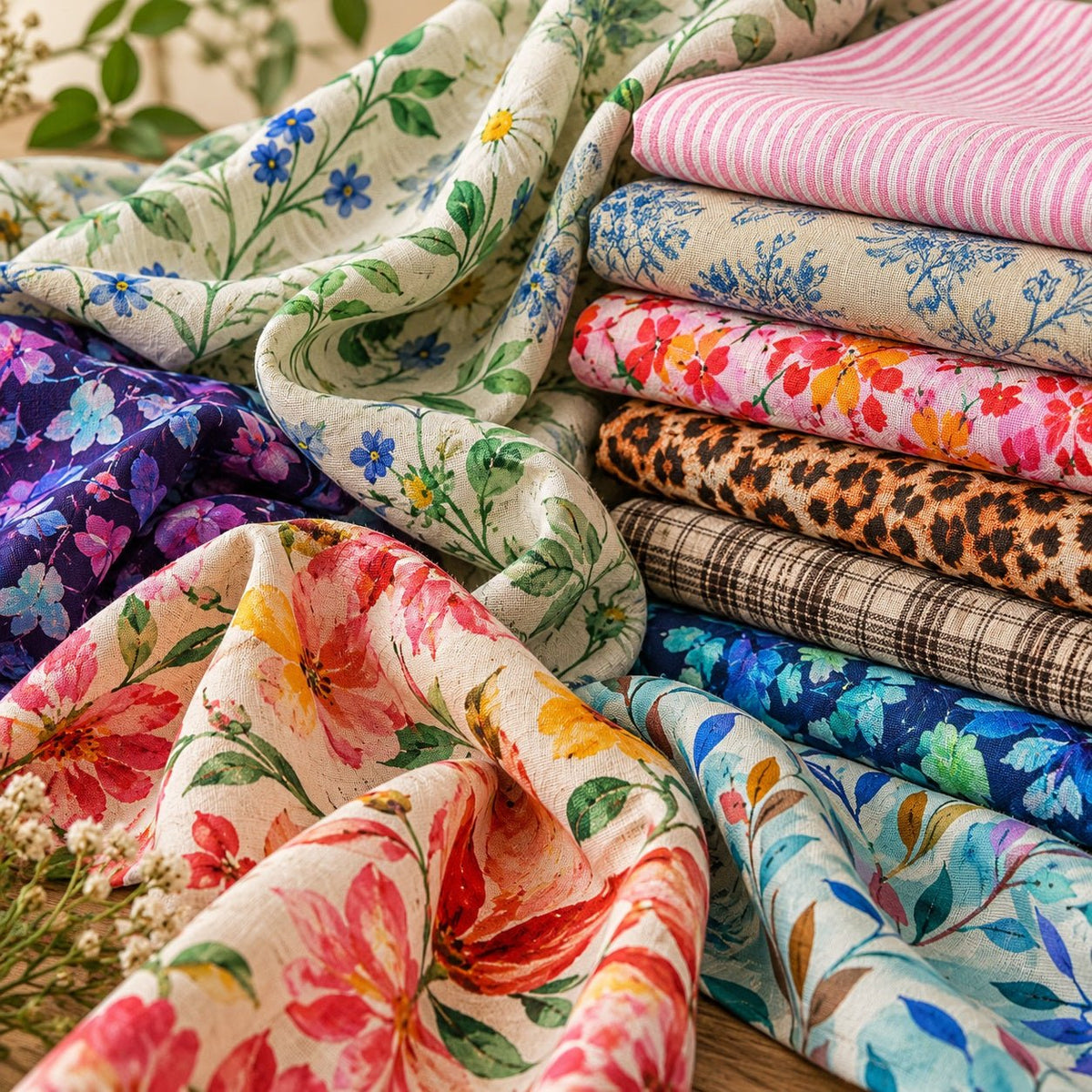 Linen with cotton - Charlotte Fabrics