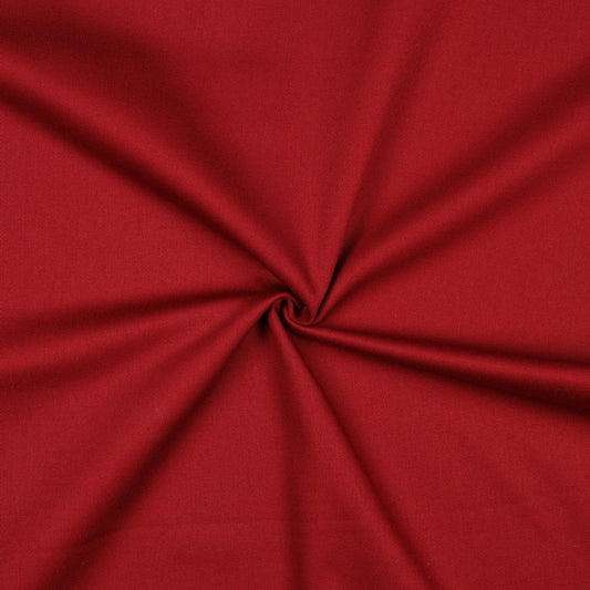 Kokvilnas tvills 250 g/m²–burgundijs