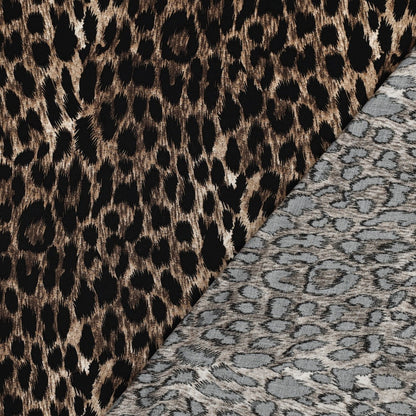 100% Viskozes audums-leopards