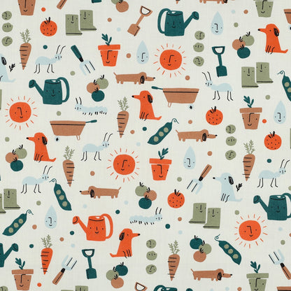 Premium 100% Cotton Fabric - Garden Life