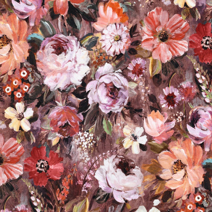 Cotton loop-knit fabric - Autumn Bouquet