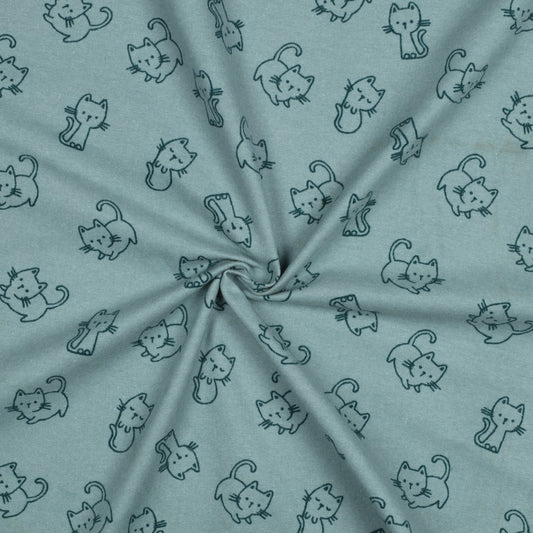 Flanelis-kai uz mint fona 165 g/m²