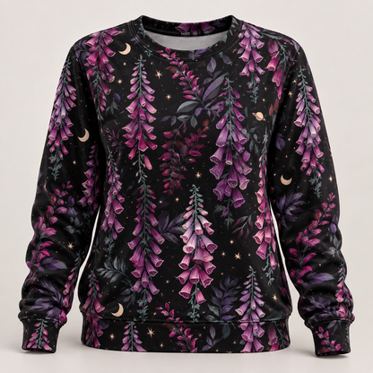 Purple Foxglove Cotton Loopback Knit