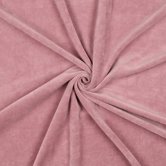 Kokvilnas velūrs-vecrozā(Mauve) 250 g/m²
