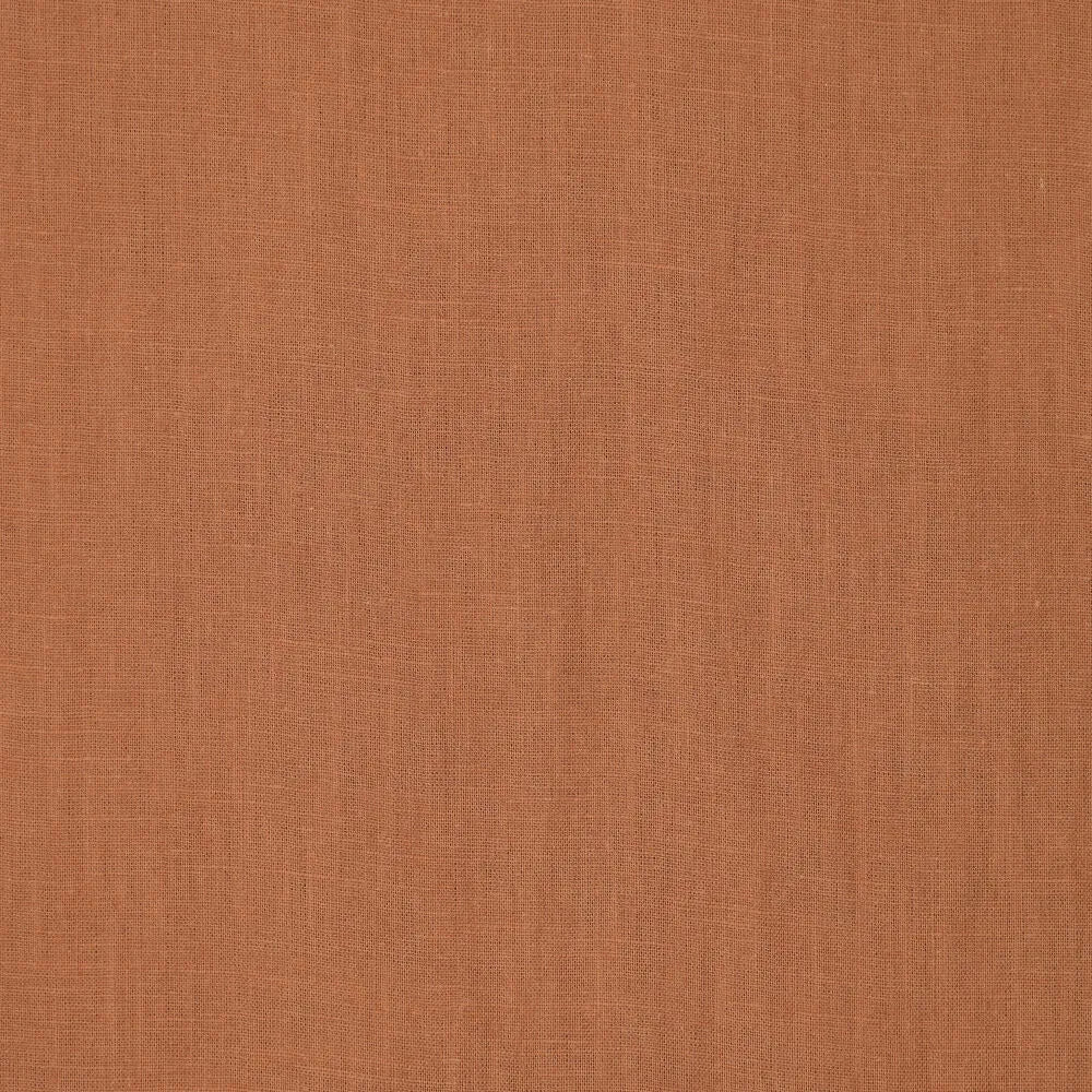 100% weich gemachter Leinenstoff - Cognac 165 g/m²