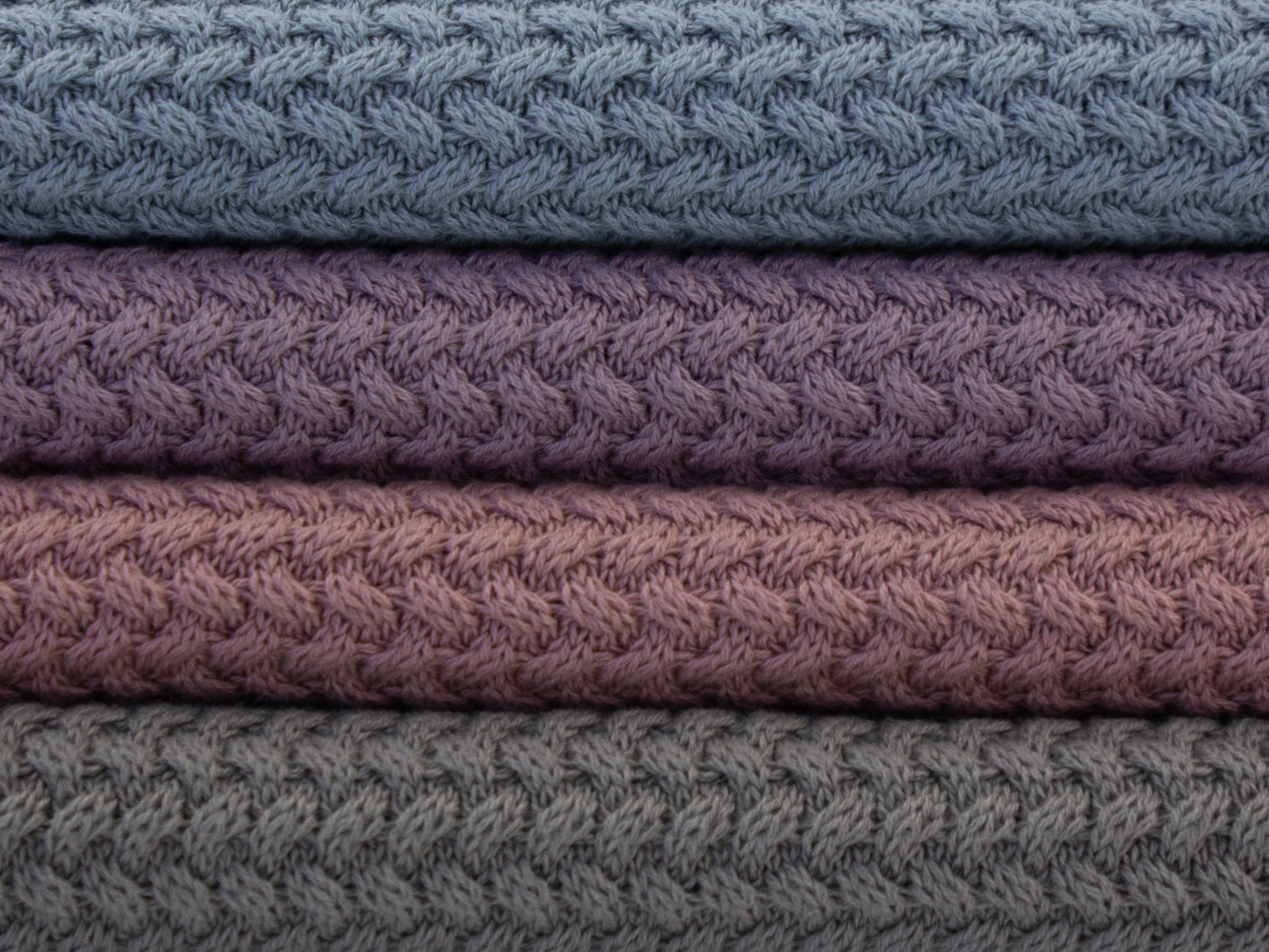 Tissu en maille 100 % coton - bleu-gris 525 g/m² – disponible chez Šarlotes audumi