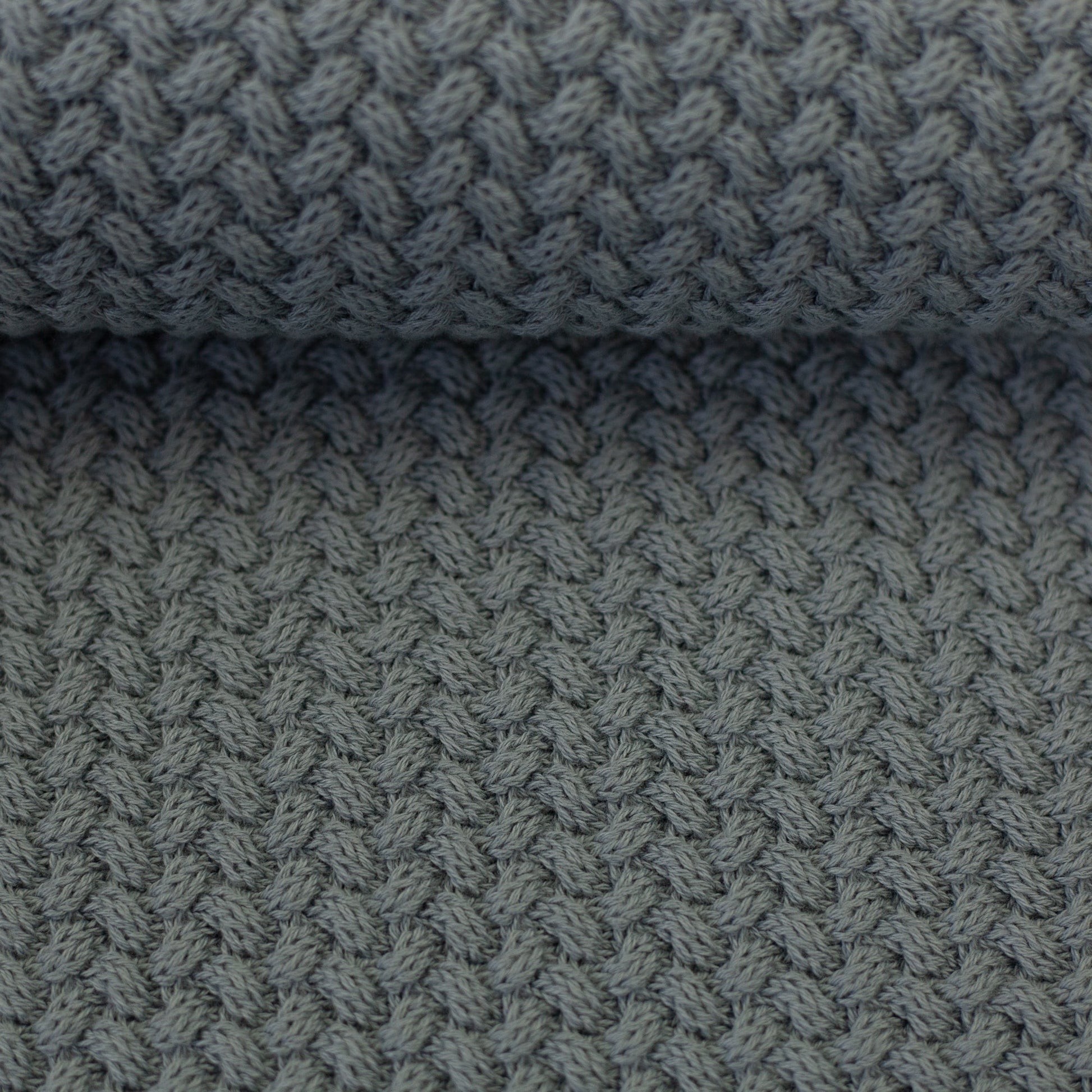 Image en maille 100 % coton - bleu-gris 525 g/m² – disponible chez Šarlotes audumi