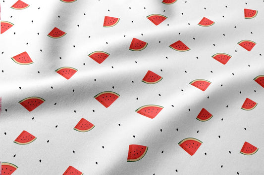 Image of 100% cotton watermelon fabric – available online Šarlotes audumi