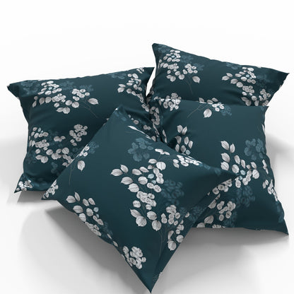 Tissu en coton 100 % - fleurs et feuilles élégantes blanches 220 cm 146 g/m² – disponible chez Šarlotes audumi