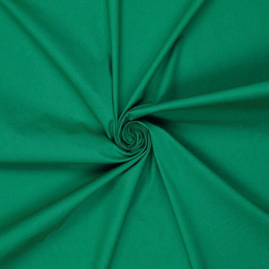 Image with 100% cotton fabric - brilliant green 125 g/m² – available at Šarlotes Audumi
