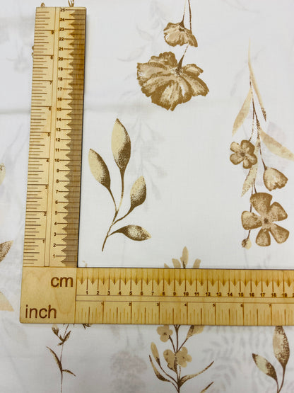 Image avec tissu 100 % coton - herbier brun 125 g/m² – disponible chez Šarlotes audumi