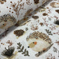 100% Kokvilnas audums - eži 125 g/m²