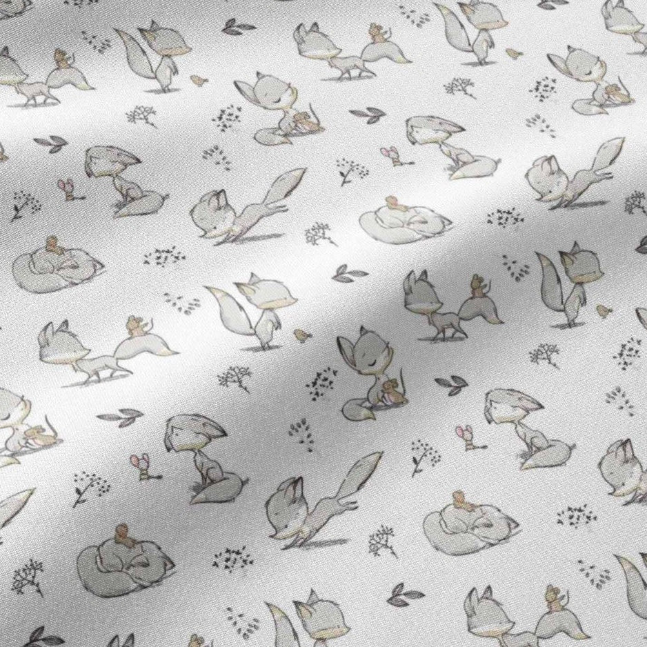 Attēls ar 100% Kokvilnas audums - lapsēns 125 g/m² – pieejams Šarlotes audumi