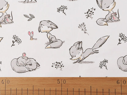Image with 100% cotton fabric - fox 125 g/m² – available at Šarlotes audumi