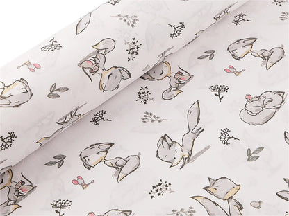 Image of 100% cotton fabric - fox cub 125 g/m² – available at Šarlotes audumi