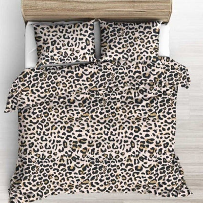 Tissu 100 % coton à motif léopard, 220 cm, 125 g/m²
