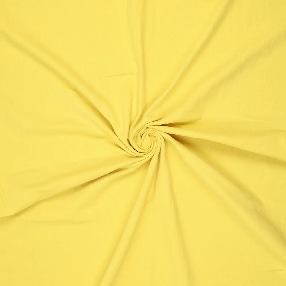 Tissu 100 % coton lavé| Washed - jaune 85 g/m² – disponible chez Šarlotes audumi