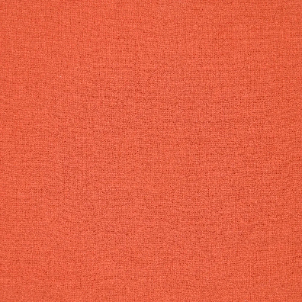 Image of 100% cotton fabric, washed| Washed - orange 85 g/m² – available at Šarlotes audumi