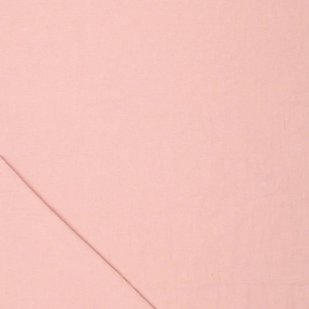 Image of 100% cotton washed fabric| Washed - powder pink 85 g/m² – available at Šarlotes audumi