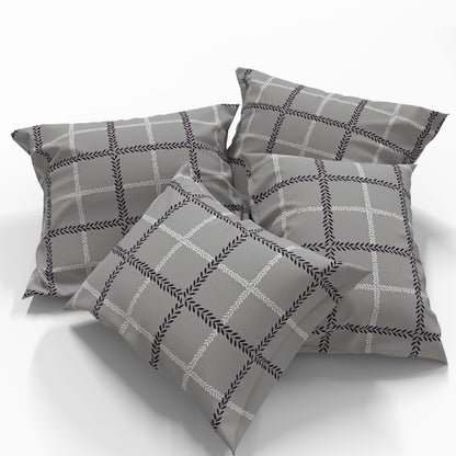 Image of 100% cotton fabric - modern checks 220cm 146 g/m² – available at Šarlotes audumi