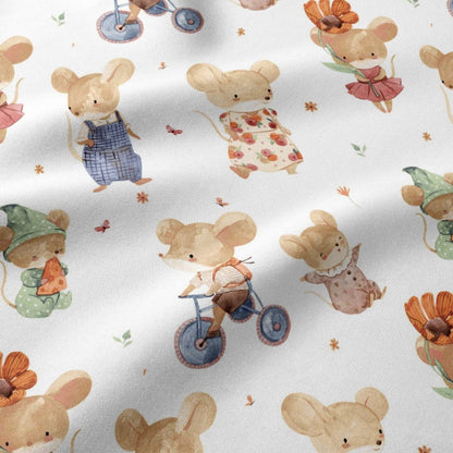100 % coton - motif souris 125 g/m²