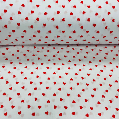 alt
100% Cotton fabric - hearts on a white background 125 g/m