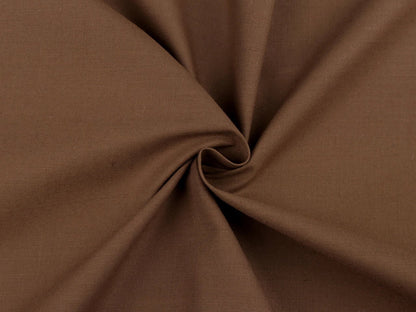 100% Cotton fabric - chocolate brown 125 g/m²