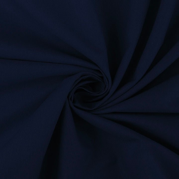 100% Cotton fabric - dark blue 125 g/m²
