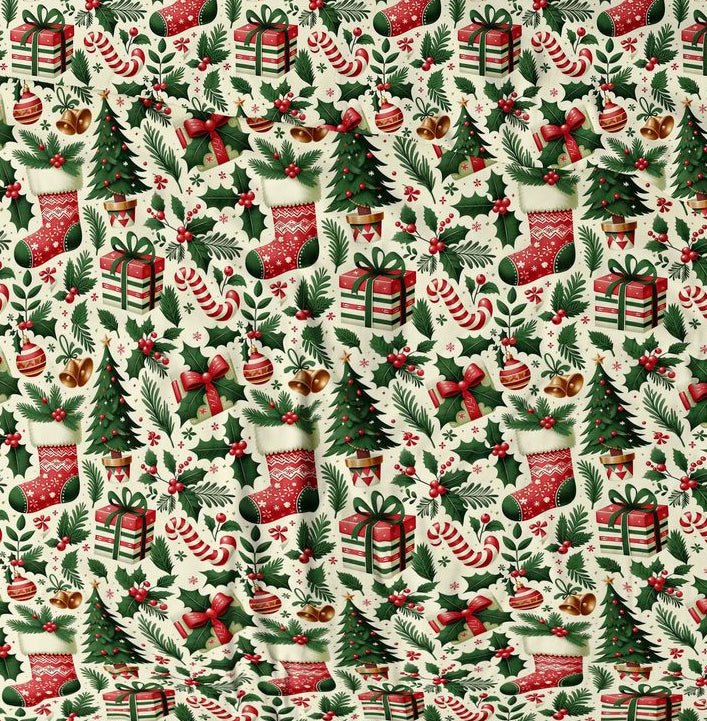 Image of 100% cotton Christmas fabric – available online at Charlotte's Fabrics
