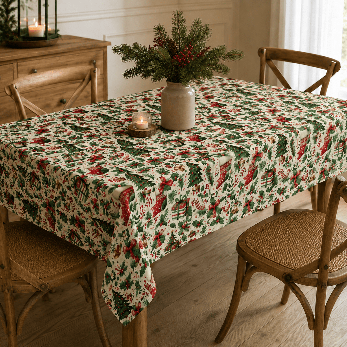 Image of 100% cotton Christmas fabric – available online at Charlotte's Fabrics